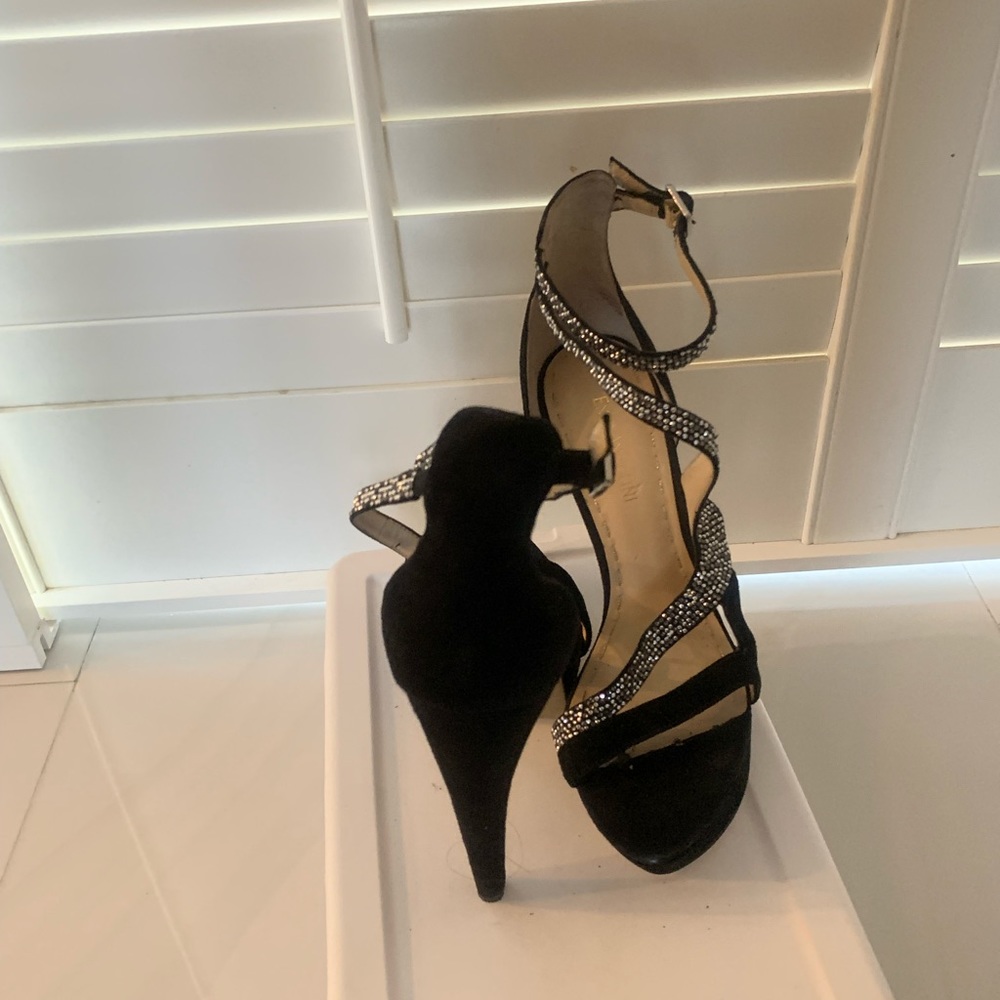 Black/Bling Sandals - Picture 4 of 5